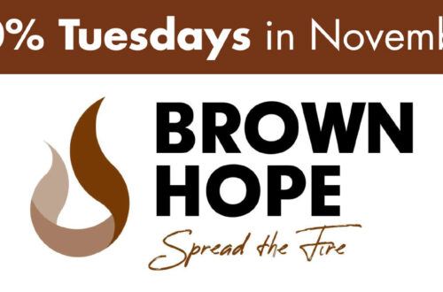 10% Tuesdays in November for Brown Hope